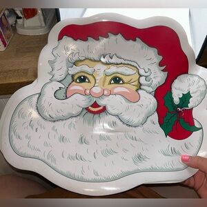 VTG Santa Clause Christmas Vinyl Placemats Set of 2